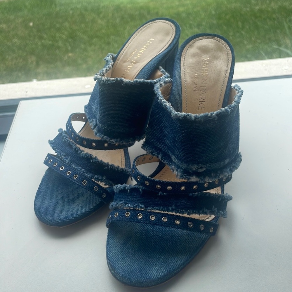 Marion Parke Denim Mule 38.5